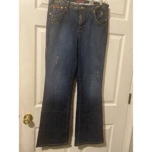 Baby Phat Women's Jeans Straight Blue - Size 16